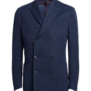 Canali Midnight Blue Double-Breasted Blazer